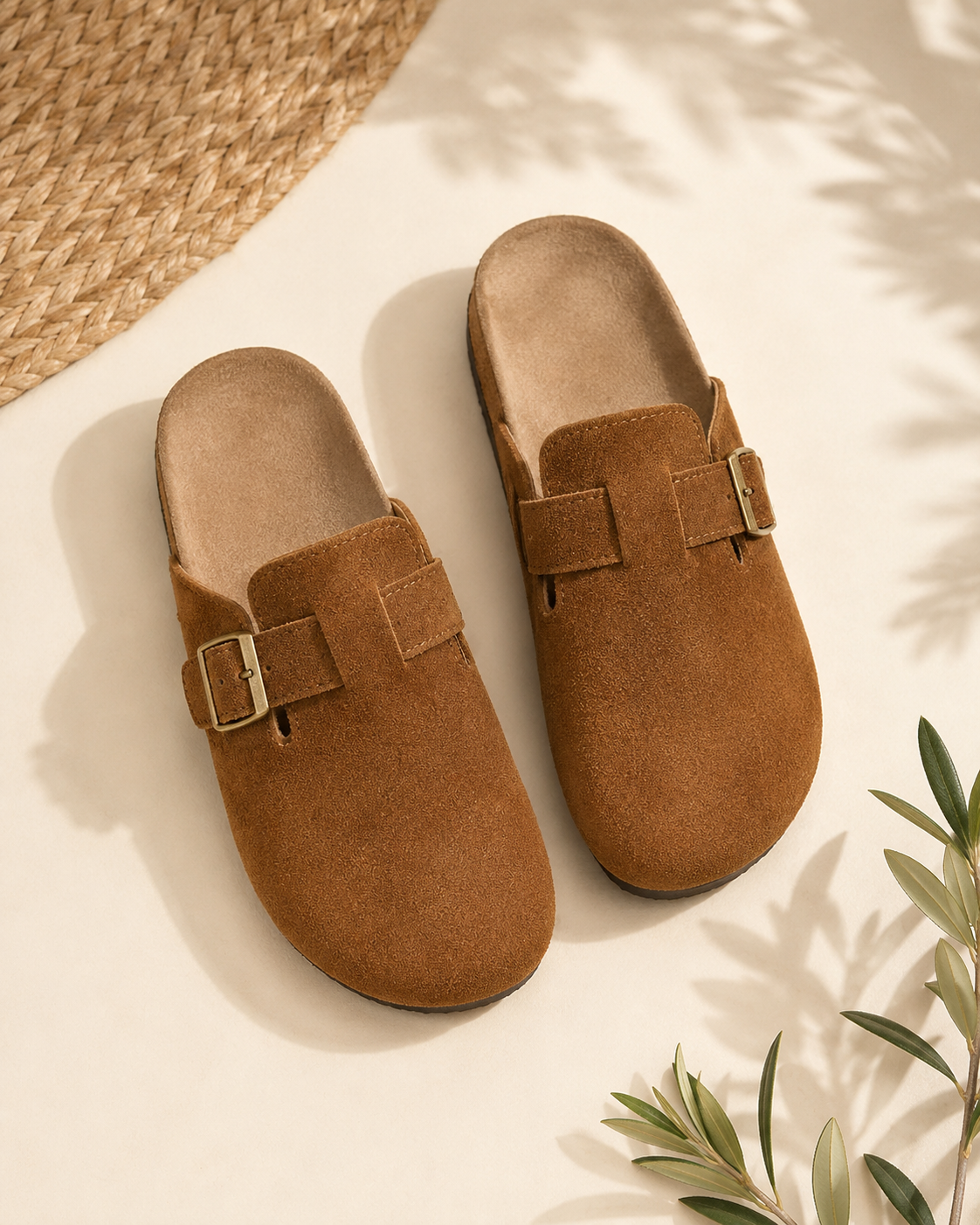 Rooibos Trail Buckle Clog — top view