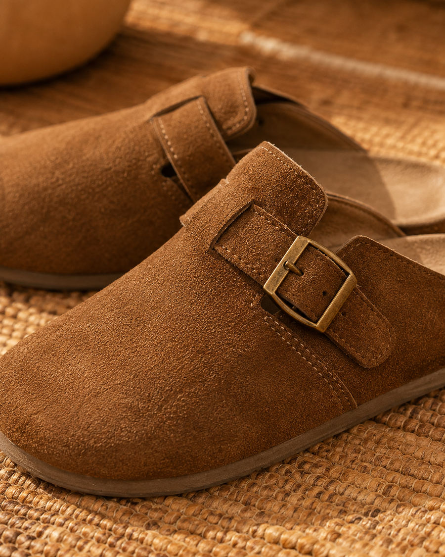 Rooibos Trail Buckle Clog — detail view