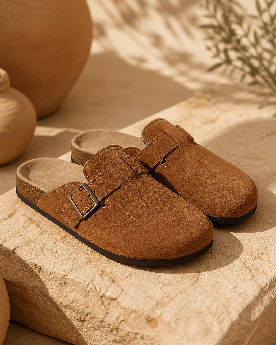 Cederberg Suede Mule — studio view