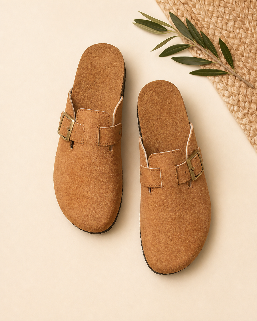 Fynbos Comfort Clog — Tan — catalogue view